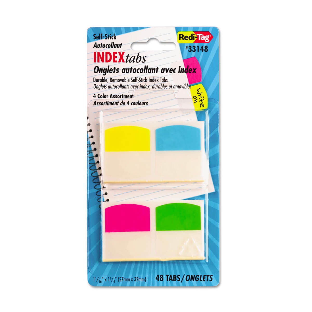 4-Pack of Sticky Page Flag Tabs 48 Pack